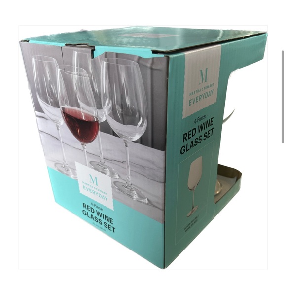 Martha Stewart Everyday 4 Piece 20oz Red Wine Glass Set - Picture 3 of 8